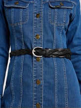 Damski Pasek Lee Braided Belt Black 112351438